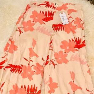ROXY Midnight Avenue Floral Wide Leg pants. XL 🌺